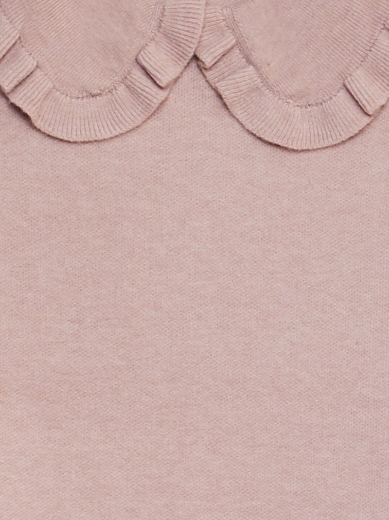 Pull uni à col claudine Lila - Kiabi