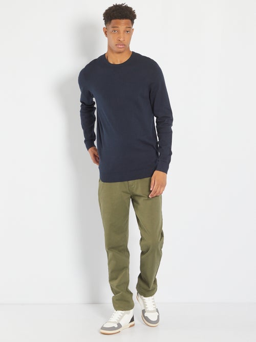 Pull uni à col rond +1m90 - Kiabi