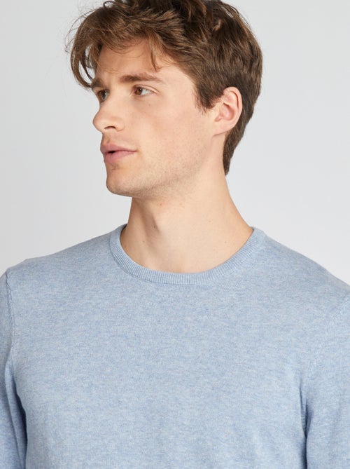 Pull uni à col rond +1m90 - Kiabi