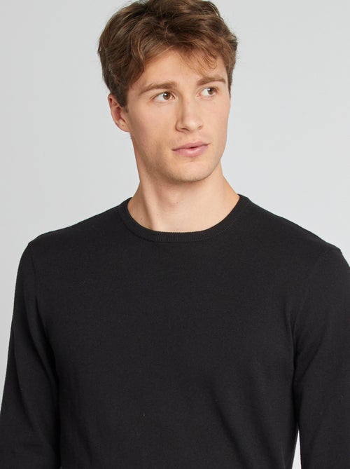 Pull uni à col rond +1m90 - Kiabi