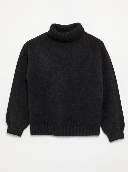 Pull uni à col roulé - Kiabi Pull uni à col roulé - Kiabi