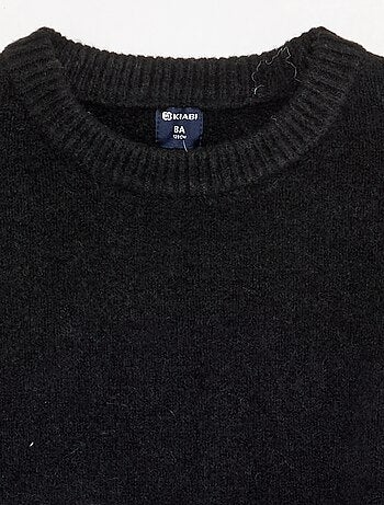 Pull uni à manches longues