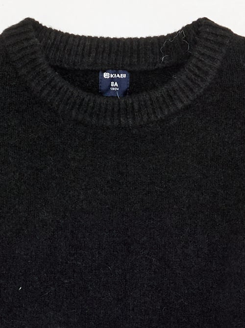 Pull uni à manches longues - Kiabi