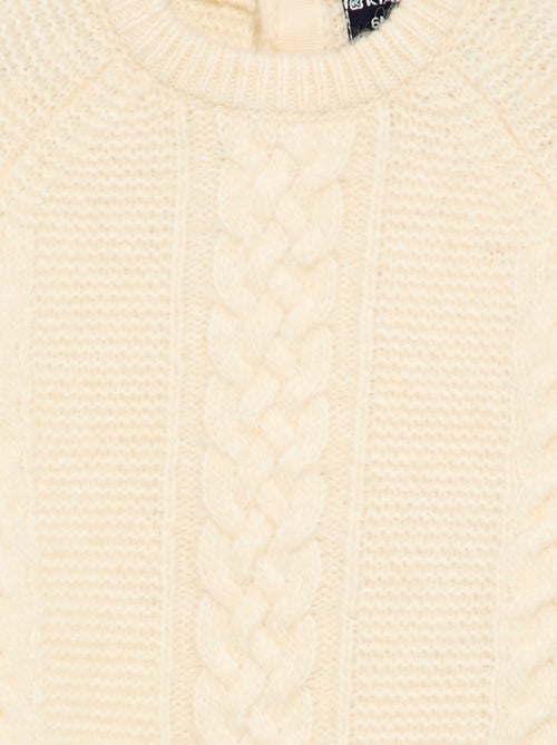 Pull uni à torsades - Kiabi