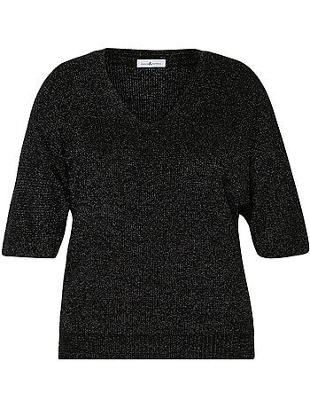 Pull uni avec lurex PAPRIKA