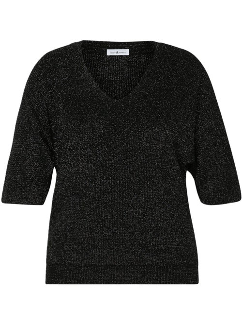 Pull uni avec lurex PAPRIKA - Kiabi