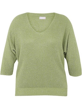 Pull uni avec lurex PAPRIKA