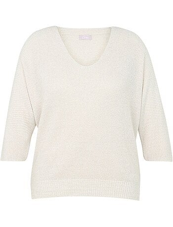 Pull uni avec lurex PAPRIKA