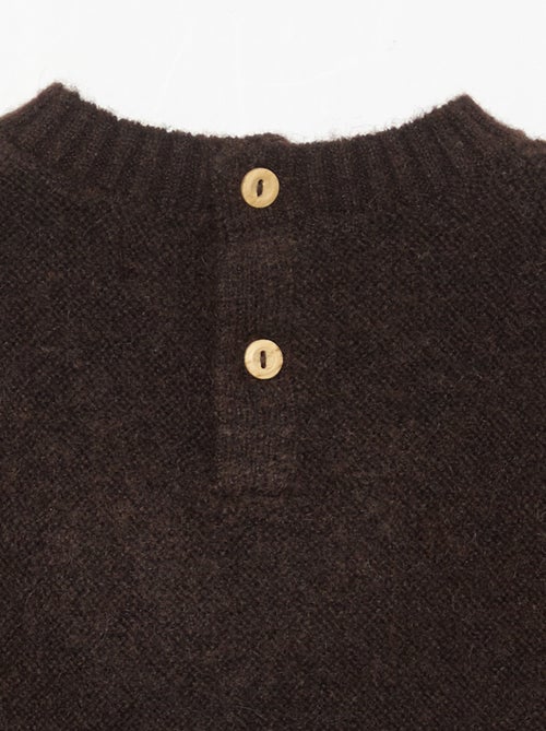 Pull uni avec petite broderie 'renard' - Kiabi
