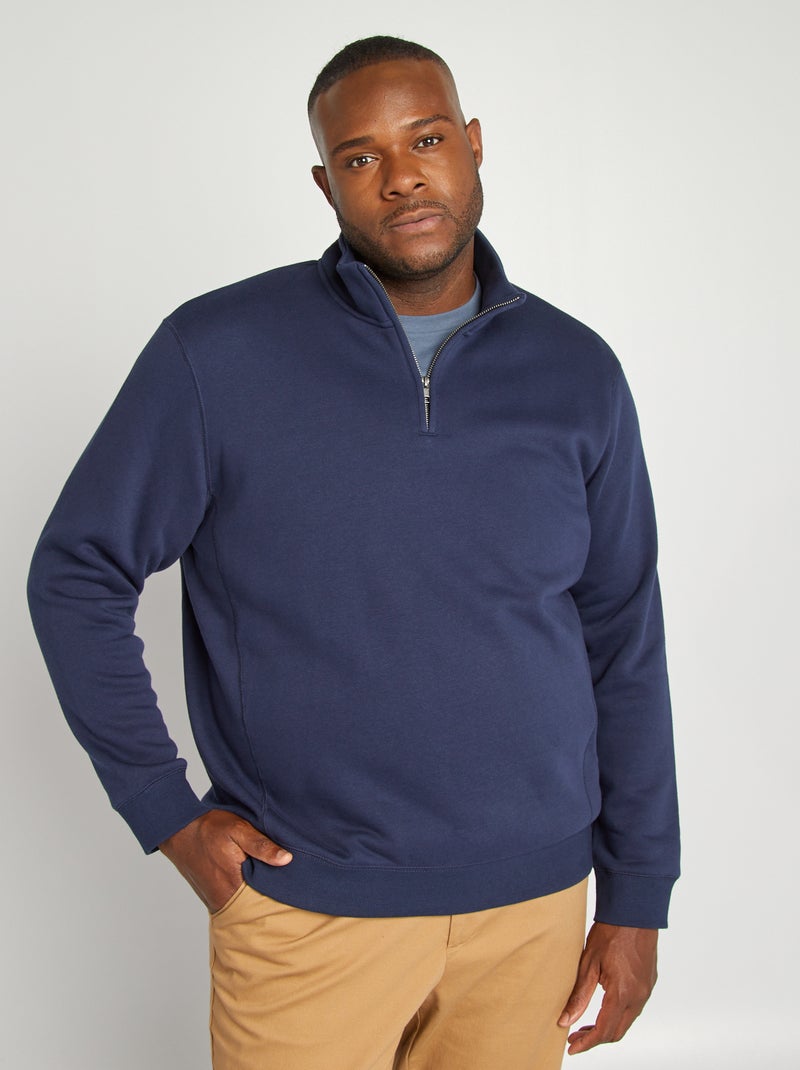 Pull uni col camionneur Marine - Kiabi