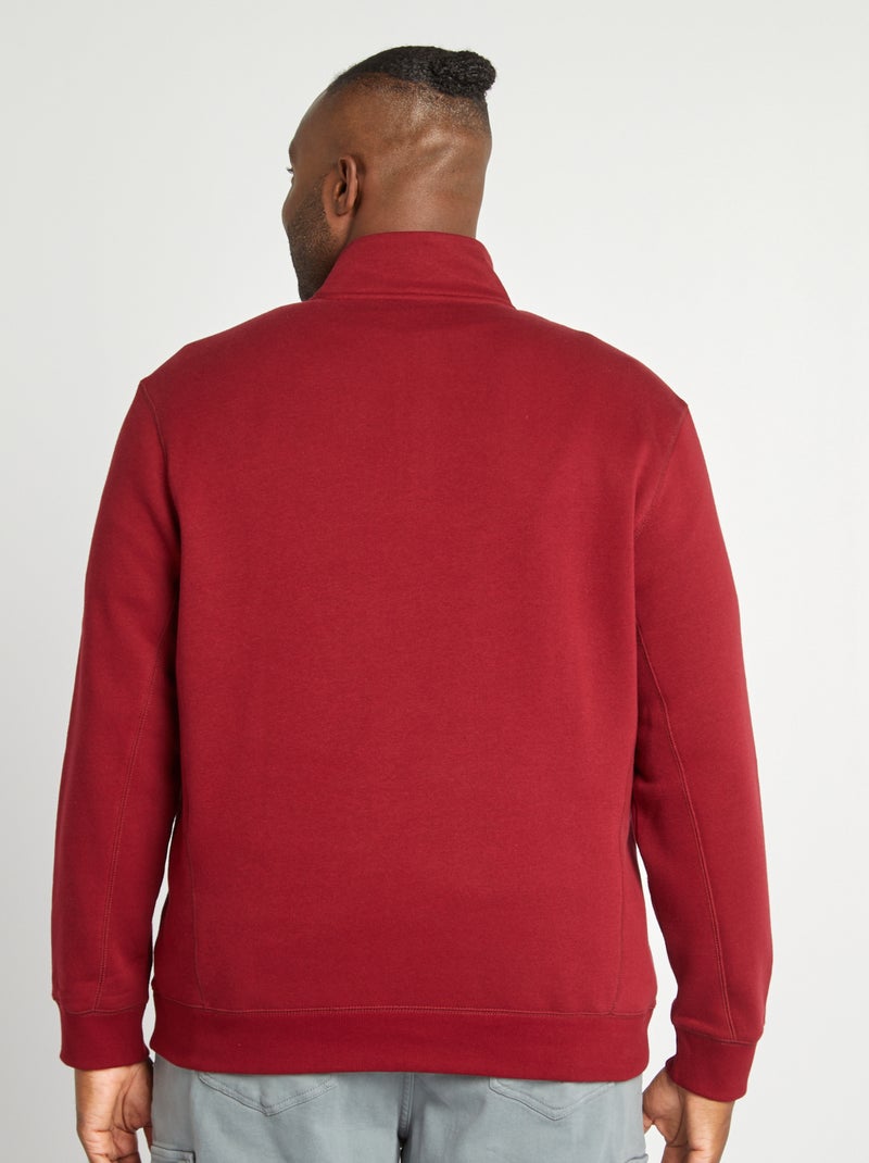 Pull uni col camionneur Rouge - Kiabi