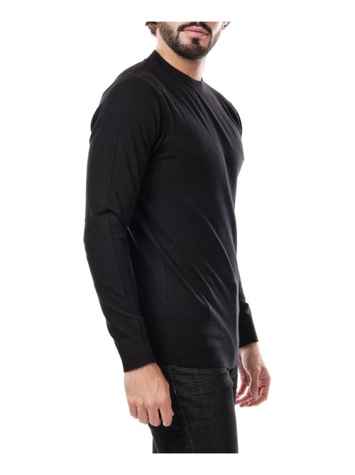 Pull uni col rond - Kiabi