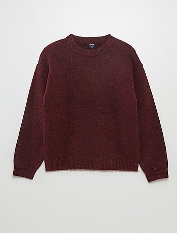 Pull uni en maille