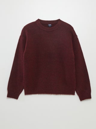 Pull uni en maille