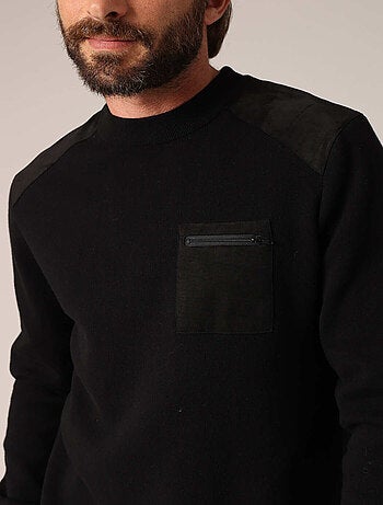 Pull uni en maille 'Deeluxe'