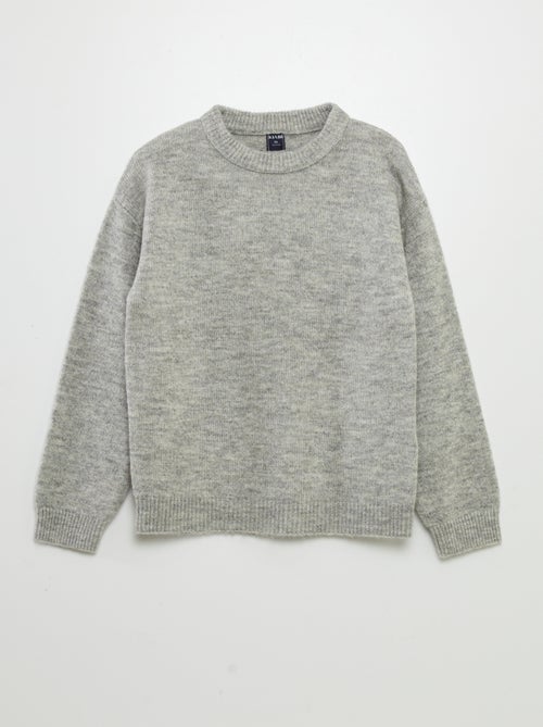 Pull uni en maille - Kiabi