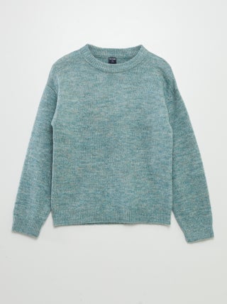 Pull uni en maille