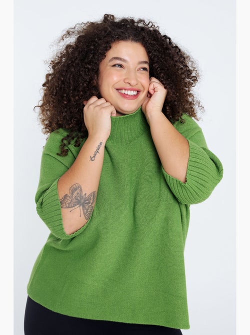 Pull uni en viscose PAPRIKA - Kiabi