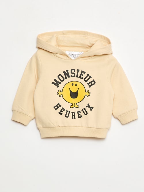 Pull uni 'Monsieur Madame' en coton - Kiabi