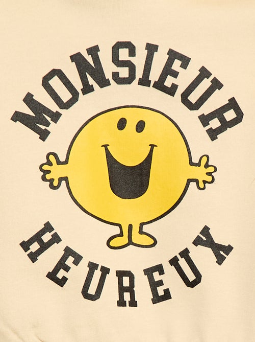 Pull uni 'Monsieur Madame' en coton - Kiabi