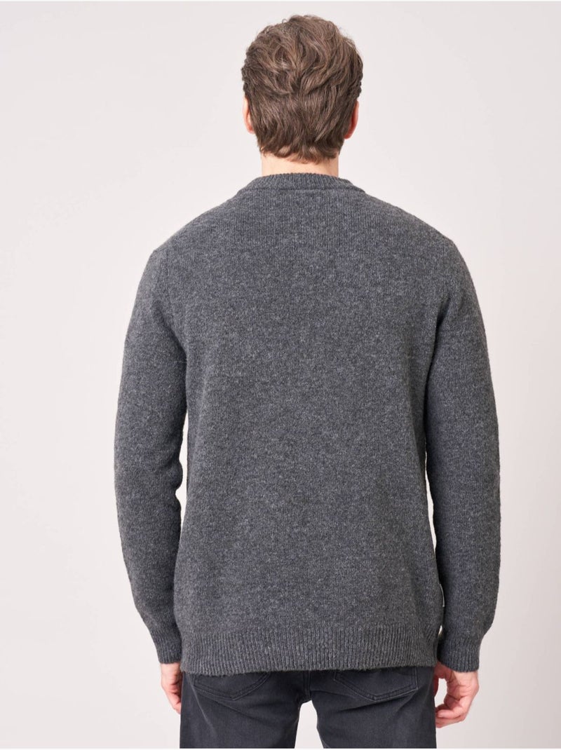 Pull uni pour homme  'deeluxe' Gris foncé - Kiabi