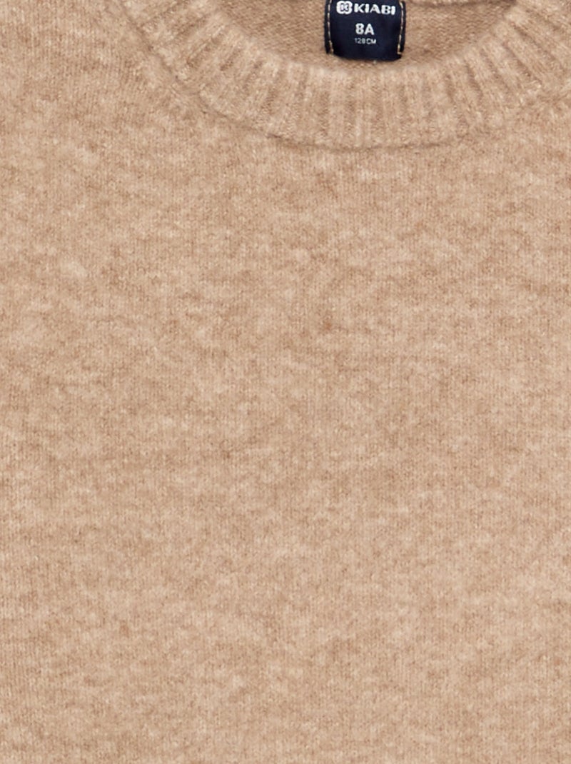 Pull uni sans manches Beige - Kiabi