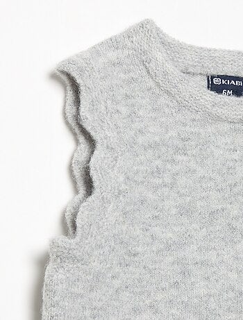 Pull uni sans manches