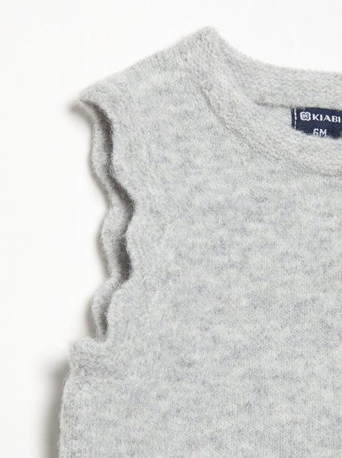 Pull uni sans manches - Kiabi