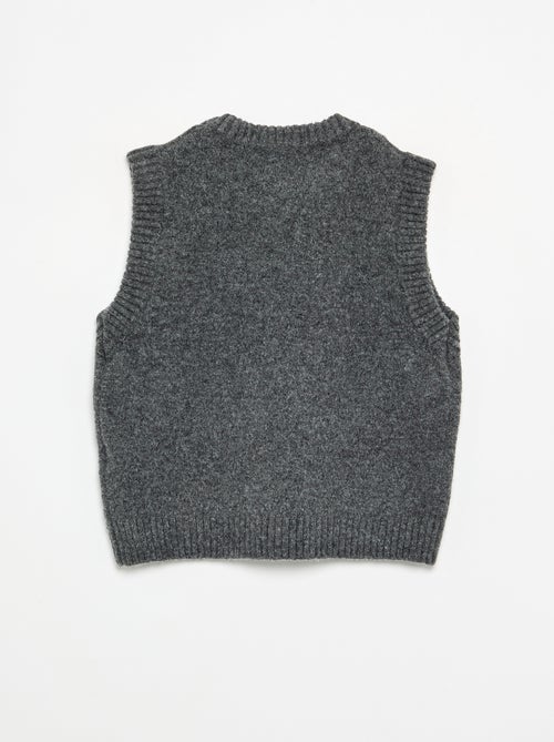 Pull uni sans manches - Kiabi Pull uni sans manches - Kiabi