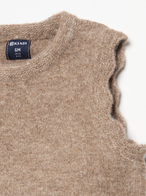 Pull uni sans manches - Kiabi