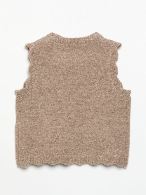Pull uni sans manches - Kiabi