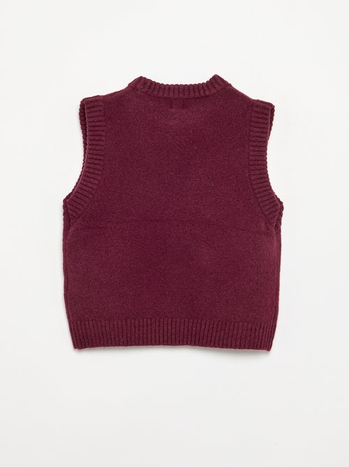 Pull uni sans manches - Kiabi Pull uni sans manches - Kiabi