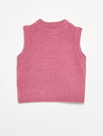 Pull uni sans manches
