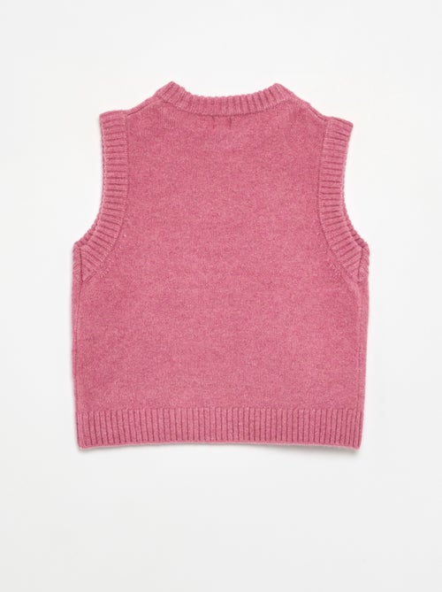 Pull uni sans manches - Kiabi Pull uni sans manches - Kiabi