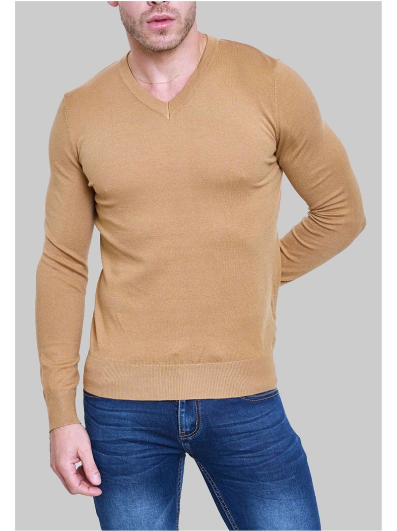 Pull V Kebello Beige - Kiabi