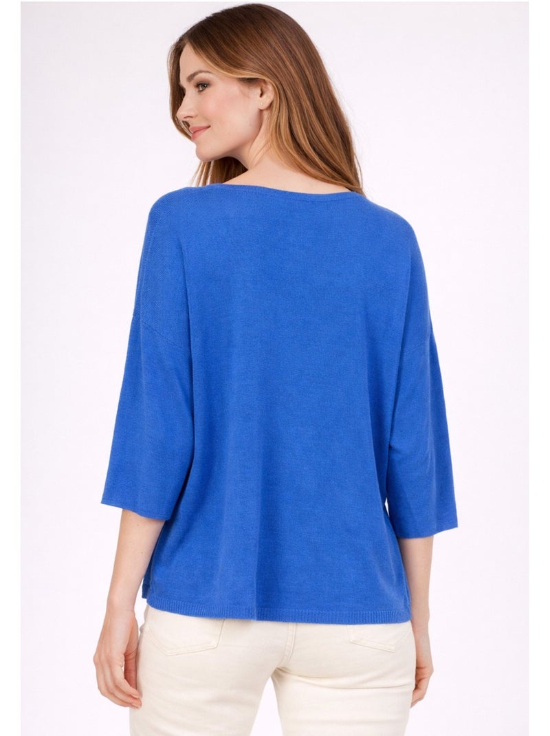 Pull V Kebello Bleu - Kiabi