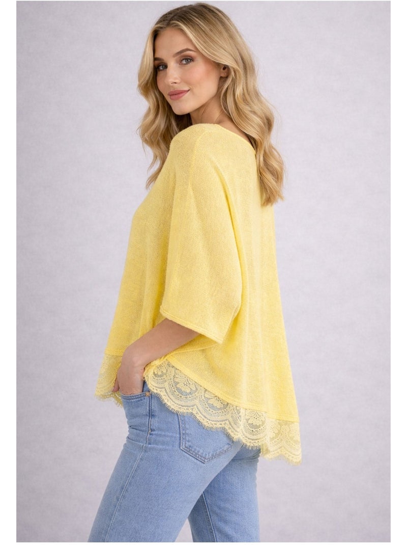 Pull V Kebello Jaune - Kiabi