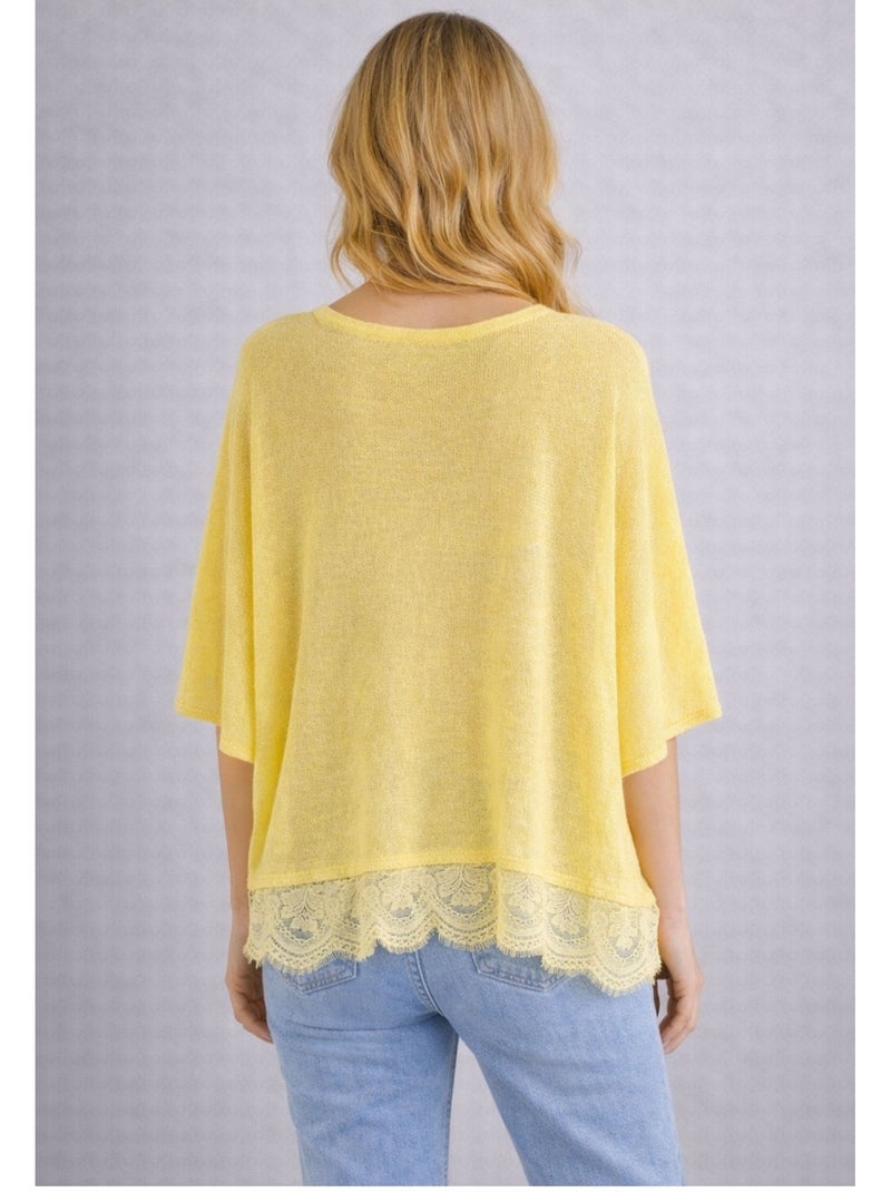 Pull V Kebello Jaune - Kiabi