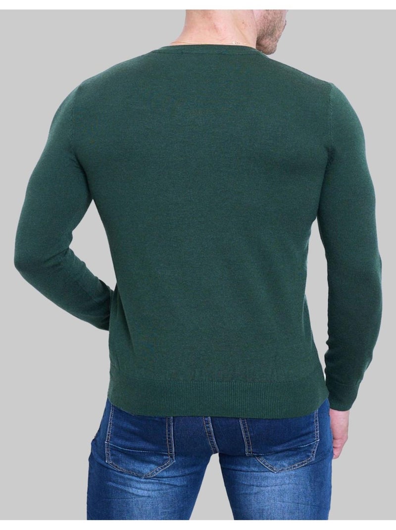 Pull V Kebello Vert - Kiabi