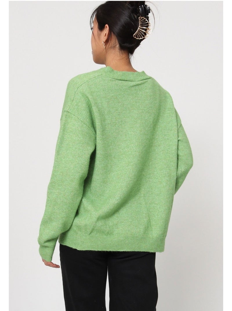 Pull V Kebello Vert - Kiabi