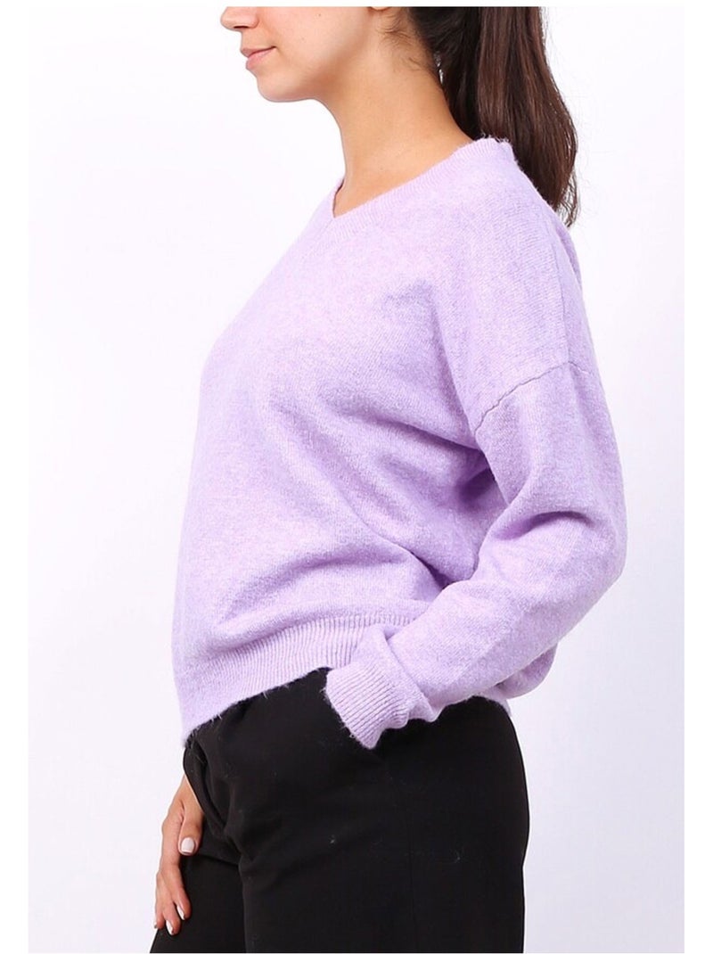 Pull V Kebello Violet - Kiabi