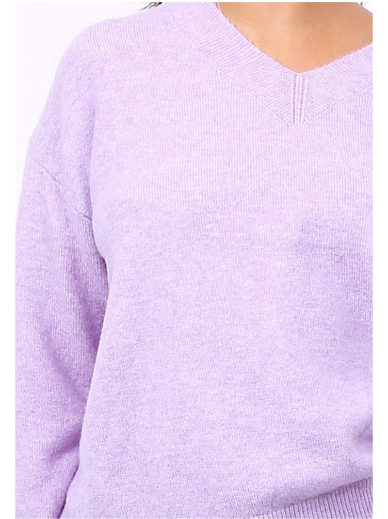 Pull V Kebello Violet - Kiabi