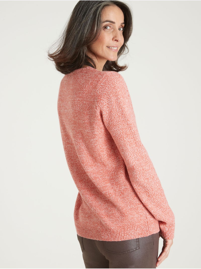 Pull V manches longues - DAXON Orange - Kiabi