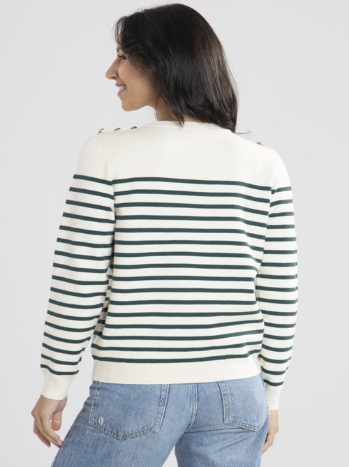 Pull Voile Ecru/  Avec Col Rond | Gerard Pasquier - Kiabi