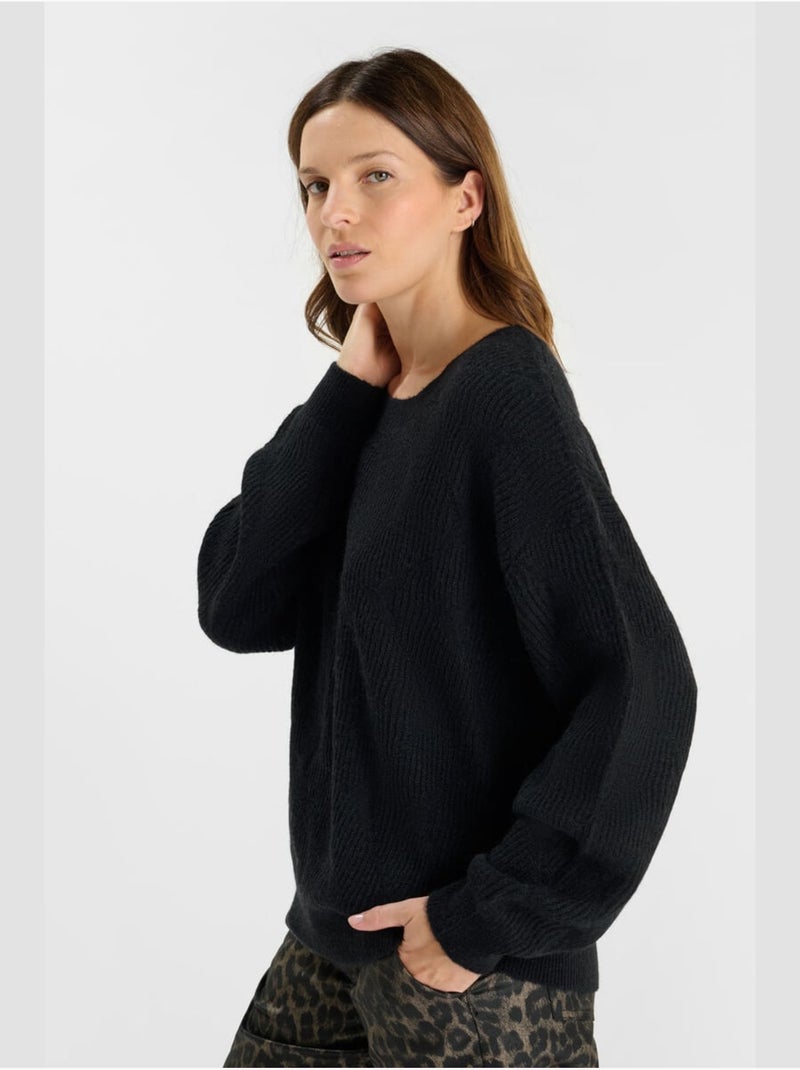Pull ZELENA 'Le Temps Des Cerises' Noir - Kiabi