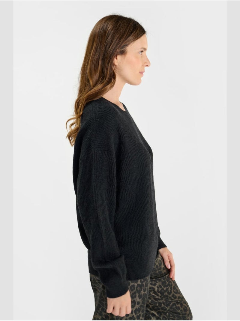 Pull ZELENA 'Le Temps Des Cerises' Noir - Kiabi