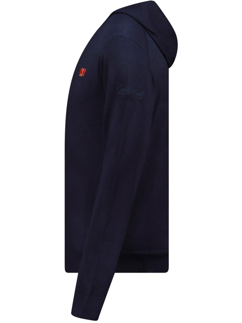 Pull zippé à capuche felinoodeak – canadian peak Bleu marine - Kiabi