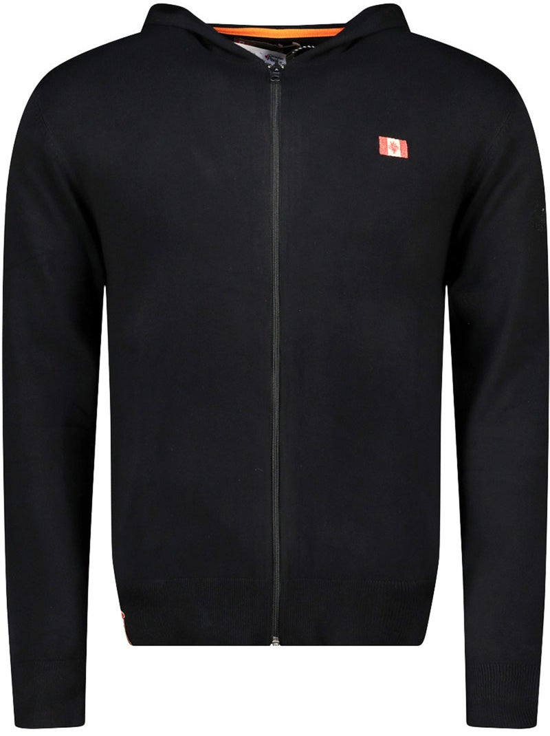 Pull zippé à capuche felinoodeak – canadian peak Noir - Kiabi