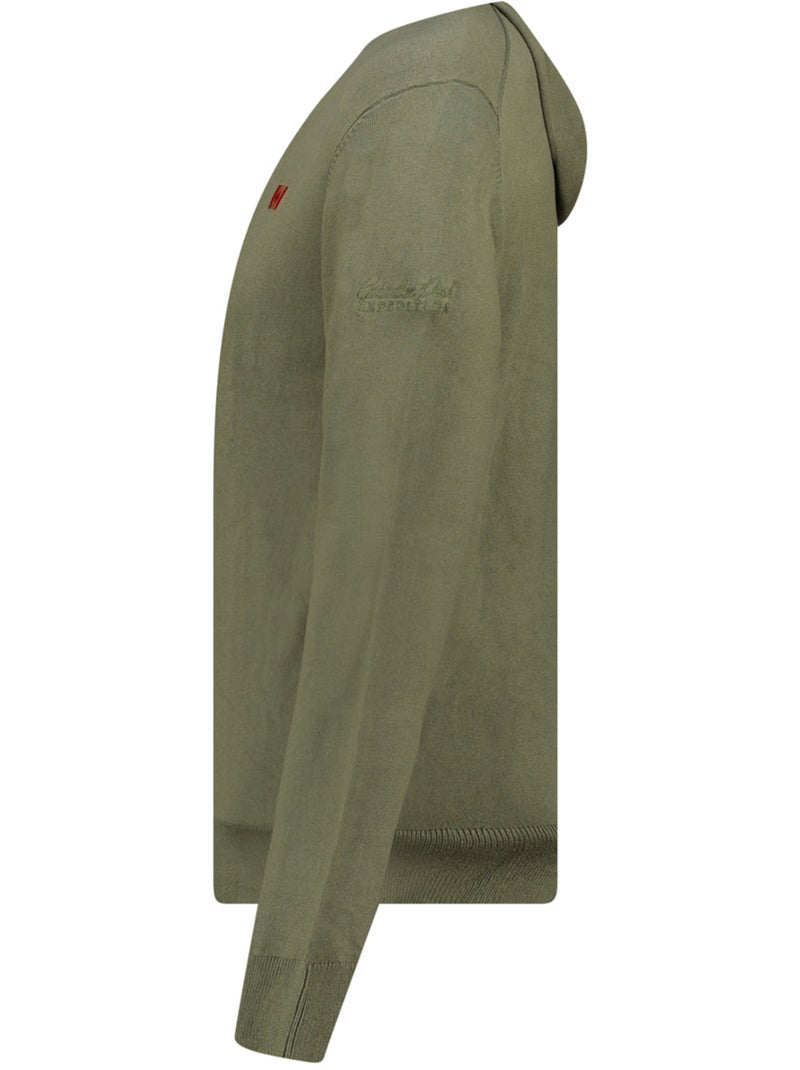 Pull zippé à capuche felinoodeak – canadian peak Vert olive - Kiabi