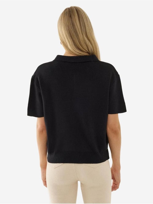 Pull zippé à col polo - Kiabi